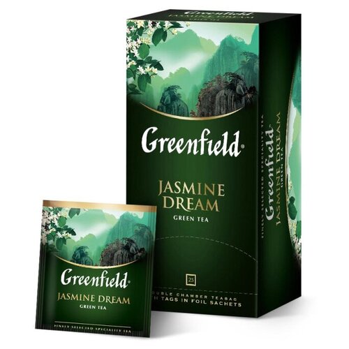 Чай Greenfield Jasmin Dream зеленый фольгир.25пак/уп 0373-15...