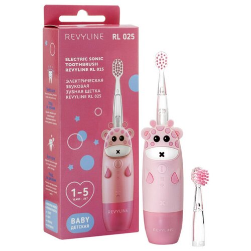 Revyline Детская электрическая звуковая зубная щетка RL025 цвет розовый 199000₽