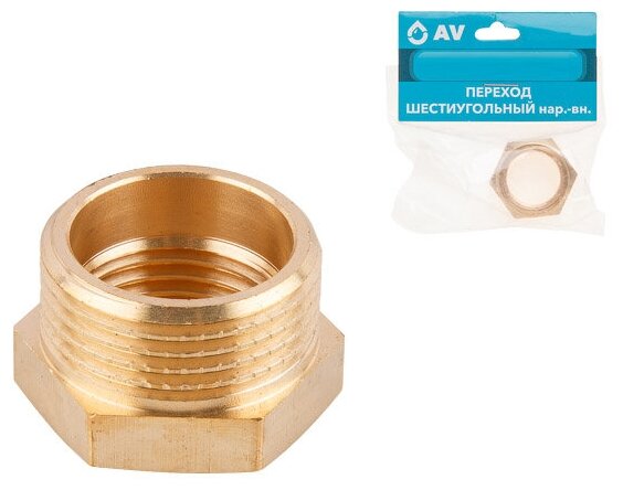 Футорка 1" нар. х 3/4" вн, AV Engineering (инд. упак.) (AVE305005)