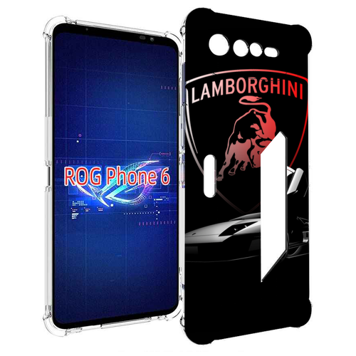 Чехол MyPads Ламборгини-black мужской для Asus ROG Phone 6 задняя-панель-накладка-бампер чехол mypads ламборгини lambo 6 мужской для asus rog phone 6 pro задняя панель накладка бампер