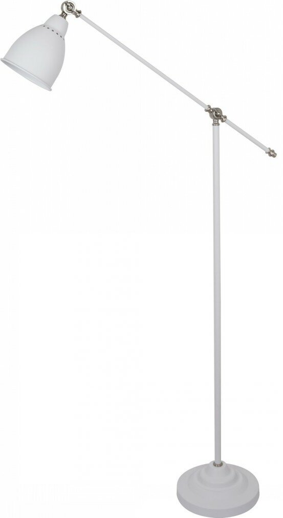 Торшер Arte Lamp Braccio A2054PN-1WH, E27, кол-во ламп:1шт, Белый