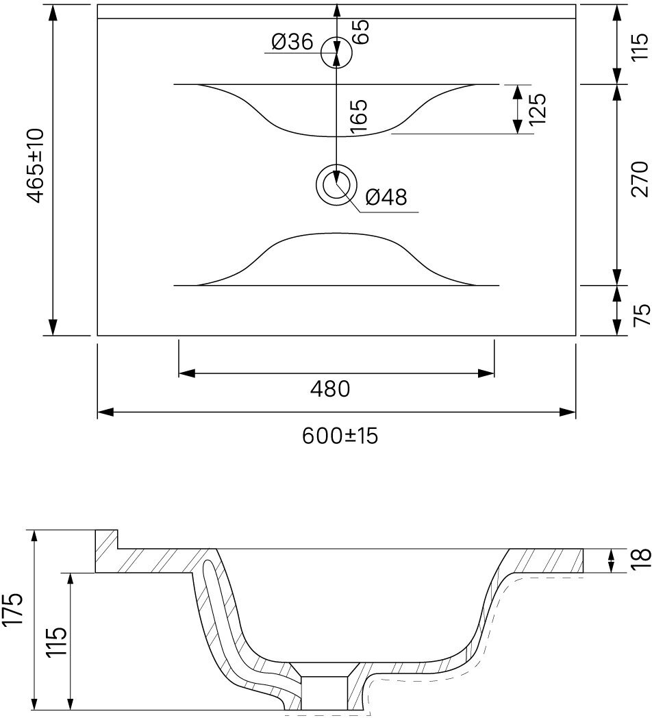 Тумба с раковиной Iddis Oxford 60 OXF60W0i95K - фото №19