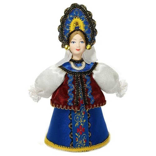 Кукла коллекционная в русском девичьем костюме.