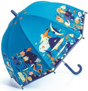 Зонт-трость DJECO, синий, голубой