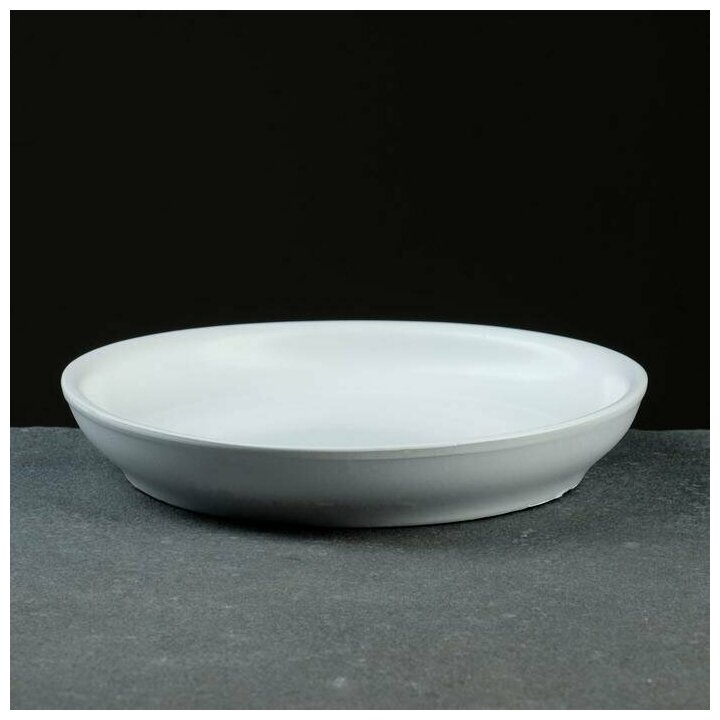 фото Подставка для кашпо Sima-land 1,7 л, D 15 см, подходит к кашпо 1, 1,65, 2,4, 2,5 л, белая (5598852)