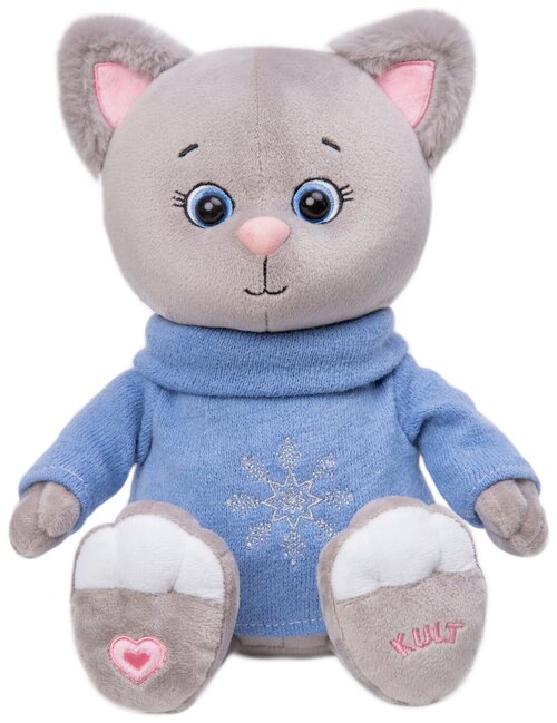 Мягкая игрушка «Котик Грей в свитере», 25 см
