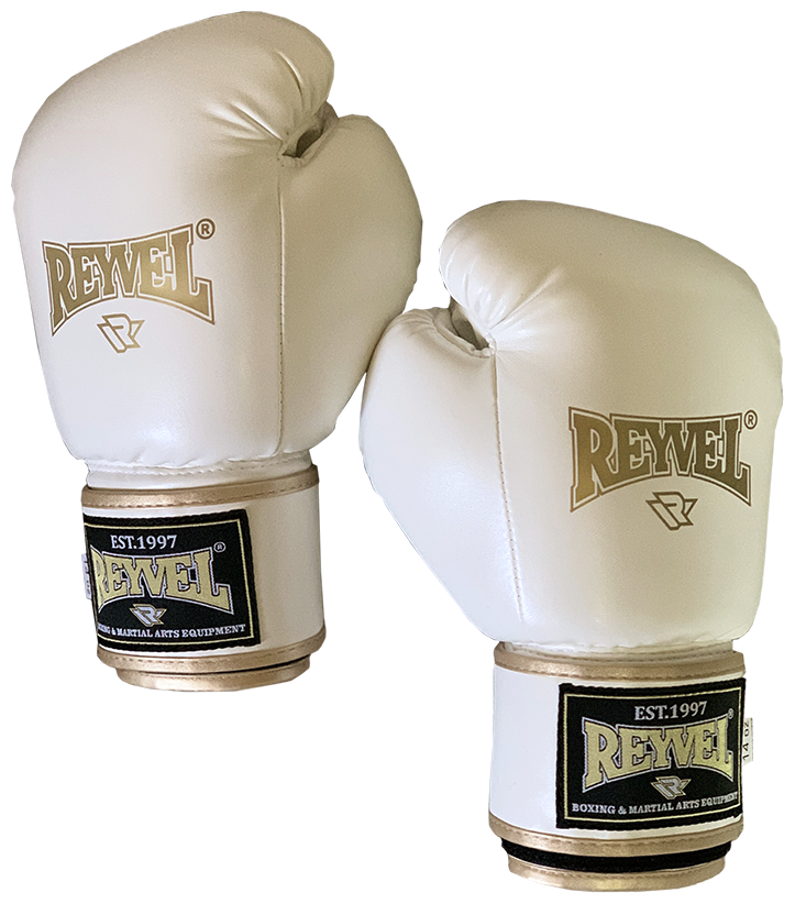 Перчатки боксёрские винил 80 белые - Reyvel - Белый - 10 oz