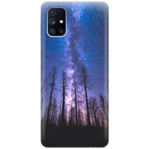 RE: PA Накладка Transparent для Samsung Galaxy M51 с принтом Ночной лес и звездное небо re pa накладка transparent для samsung galaxy note 20 с принтом ночной лес и звездное небо