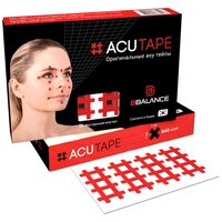 BBTape Acu Tape Набор аку тейпов для локальной стимуляции рецепторов организма (красный)