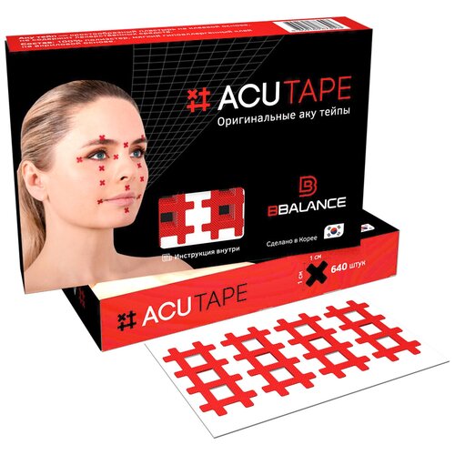 BBTape Acu Tape Набор аку тейпов для локальной стимуляции рецепторов организма (красный) в поисках рая аку аку