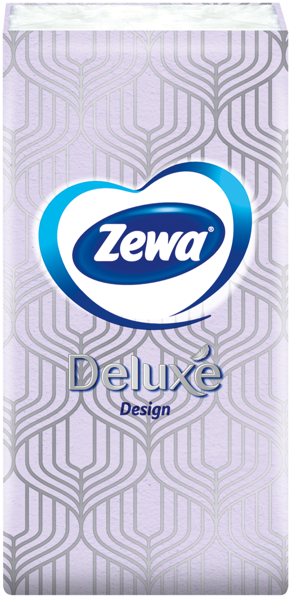 Платочки бумажные носовые Zewa Deluxe Design, 3 слоя, 10шт.Х 10 - фотография № 5