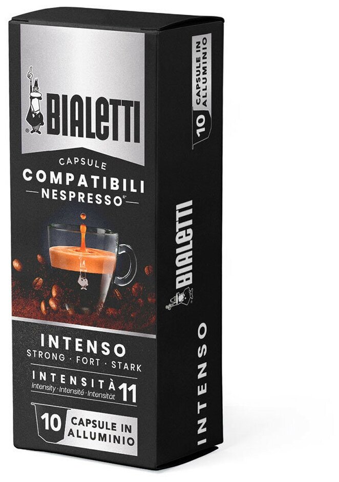 Кофе в капсулах Bialetti Intenso, стандарта Nespresso, 10шт - фотография № 3