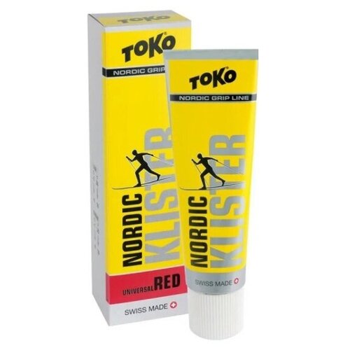 Мазь Toko Grip Line клистер, красная, -1°С/-8°С, 55 гр. мазь toko grip line клистер желтая 0°с 2°с 55 гр жёлтый