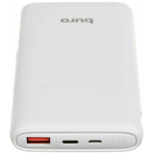 Buro BPF10E Мобильный аккумулятор 10000mAh 3A QC PD 20W 1xUSB белый BPF10E20PWT