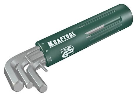 KRAFTOOL 8 шт, Набор коротких имбусовых ключей (27430-1)