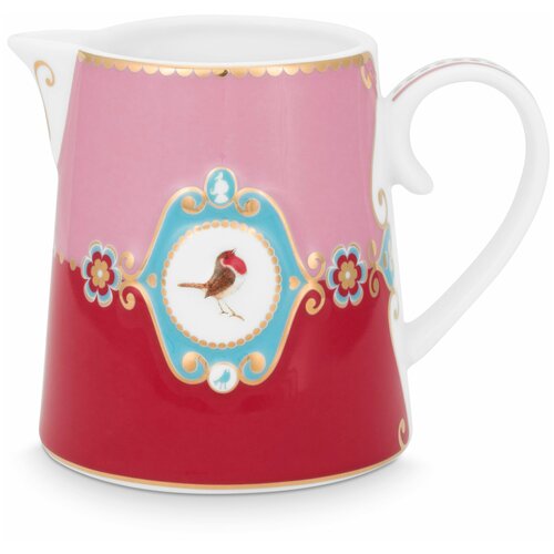 Молочник маленький Pip Studio Love Birds Medallion Red-Pink, 270 мл, 51.007.009