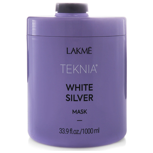 Маска Lakme White Silver тонирующая, для нейтрализации желтого оттенка волос, 1000 мл