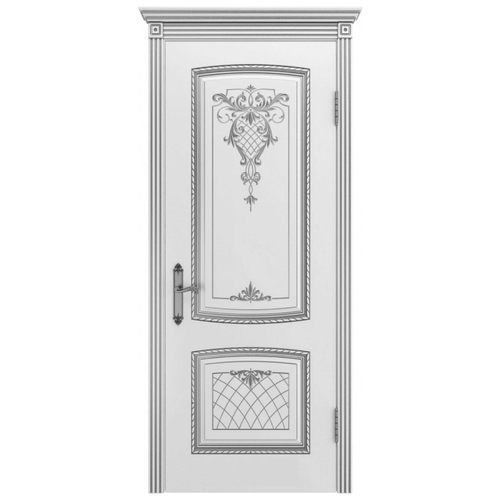 Межкомнатная дверь Шейл Дорс симфония 2 В3 ДГ - Белая эмаль 2000x600