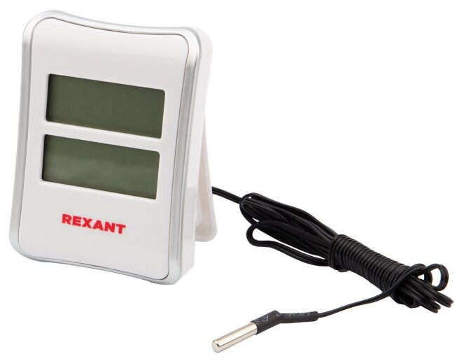 Метеостанция домашняя комнатно-уличная для измерения температуры REXANT термометр датчик влажности с ЖК-дисплеем