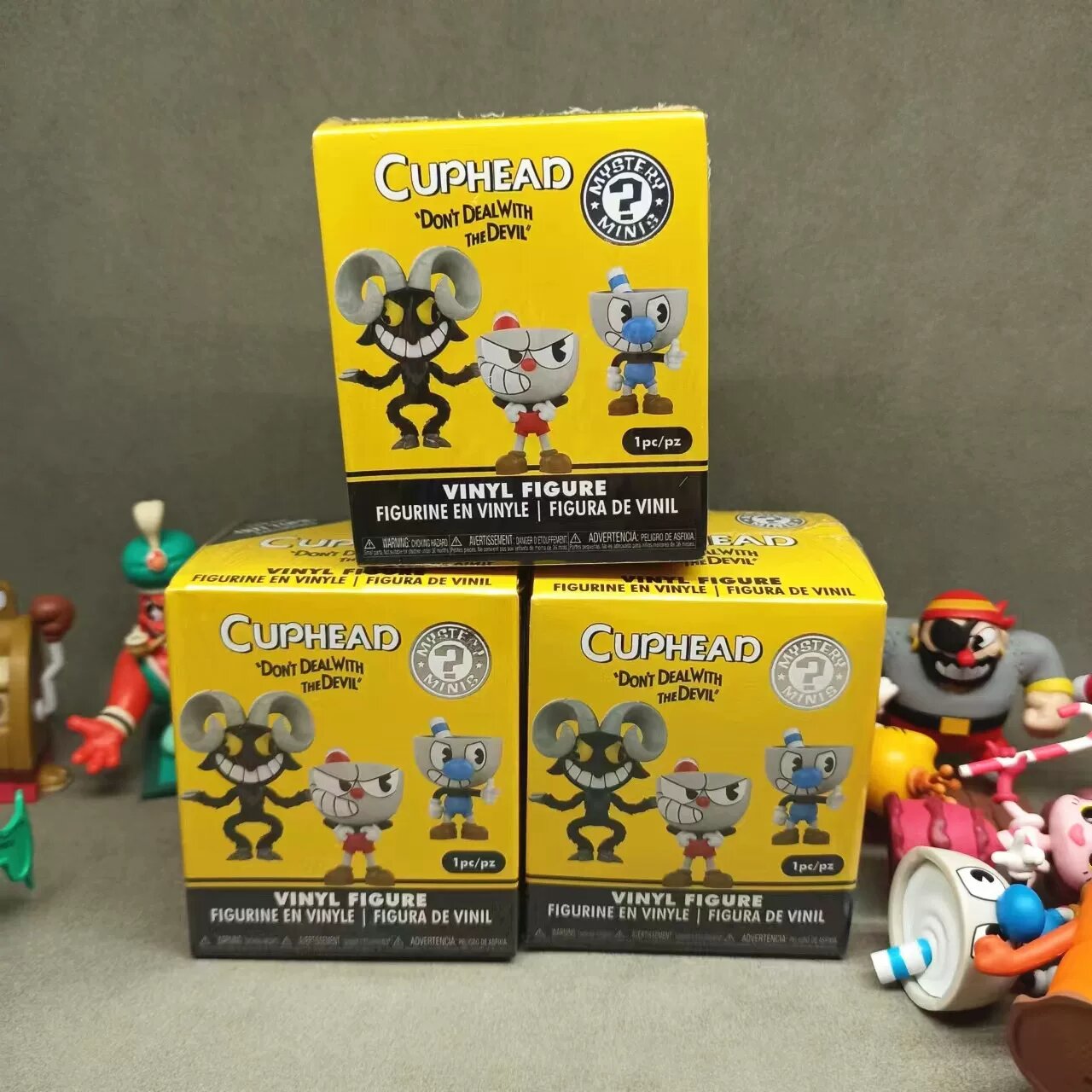 Funko Cuphead Mystery Minis Blind Box - Случайный персонаж, Неповрежденный, Гарантия от заводских дефектов