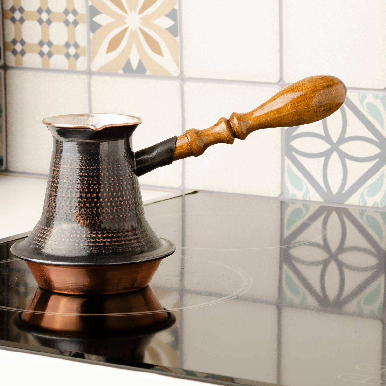Турка для кофе медная с песком (230 мл) армянская джезва , восточная посуда , подарок