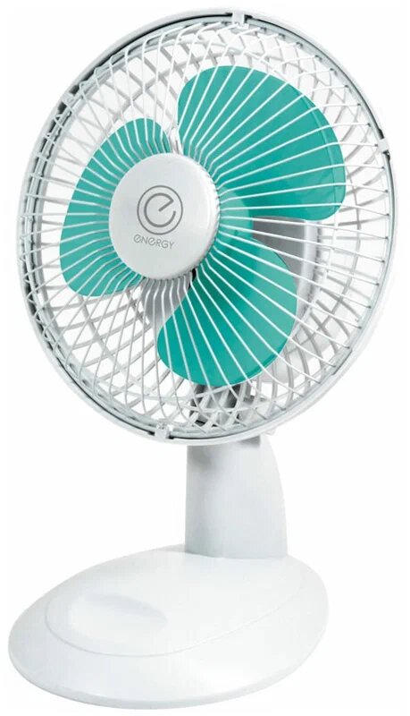 Настольный вентилятор Energy EN-0603, белый/зеленый