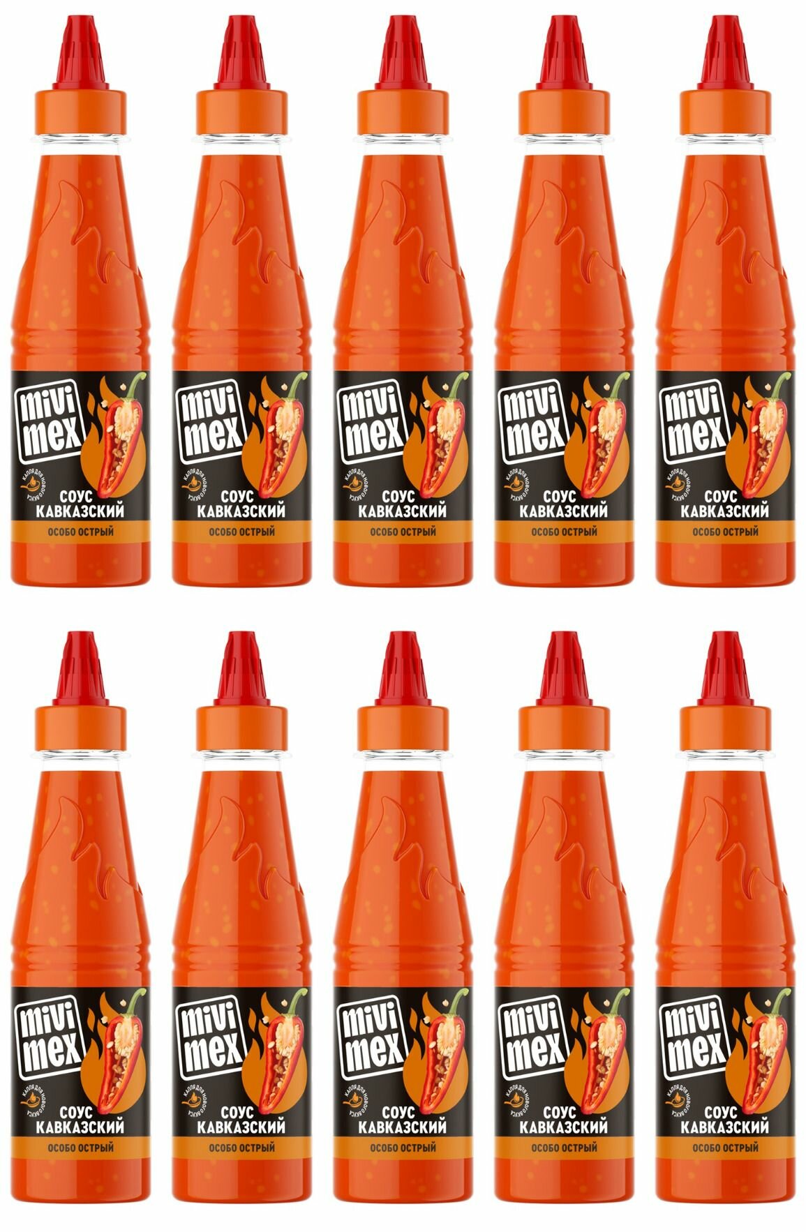 фото Mivimex Соус Кавказский острый, 200 г, 10 шт