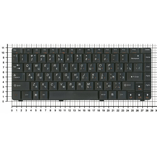 Клавиатура для ноутбука Lenovo IdeaPad U450 E45 черная клавиатура для ноутбука lenovo u450