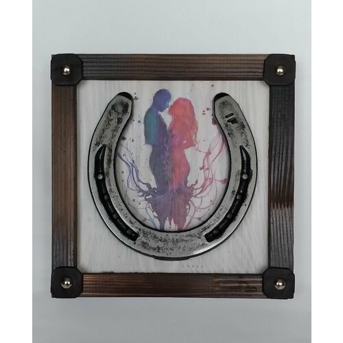 Оберег для дома/ Подкова на счастье(свадьба 2)c принтом