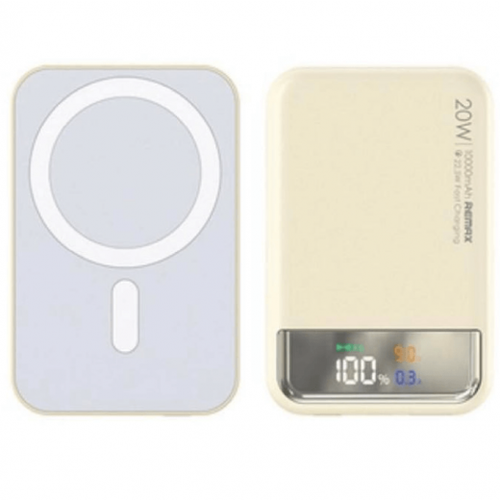 Power Bank REMAX RPP-539 potent 20W225W suction-cup wireless charging with color display - Белый 4960₽