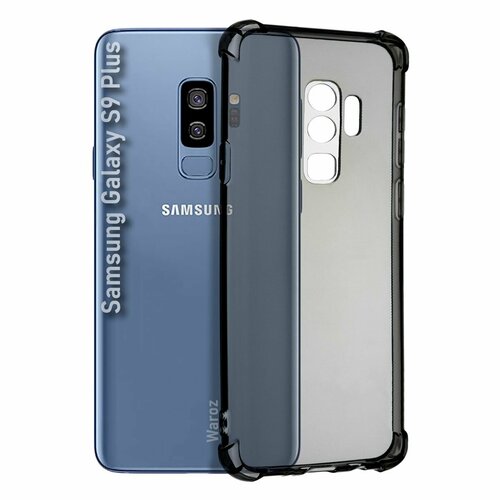 Чехол силиконовый на Samsung Galaxy S9 PLUS, противоударный защитный, матовый жидкий чехол с блестками девушка с бокалом на samsung galaxy s9 самсунг галакси с9