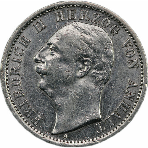 Монета 2 марки 1904 Анхальт (Ангальт) Германская империя