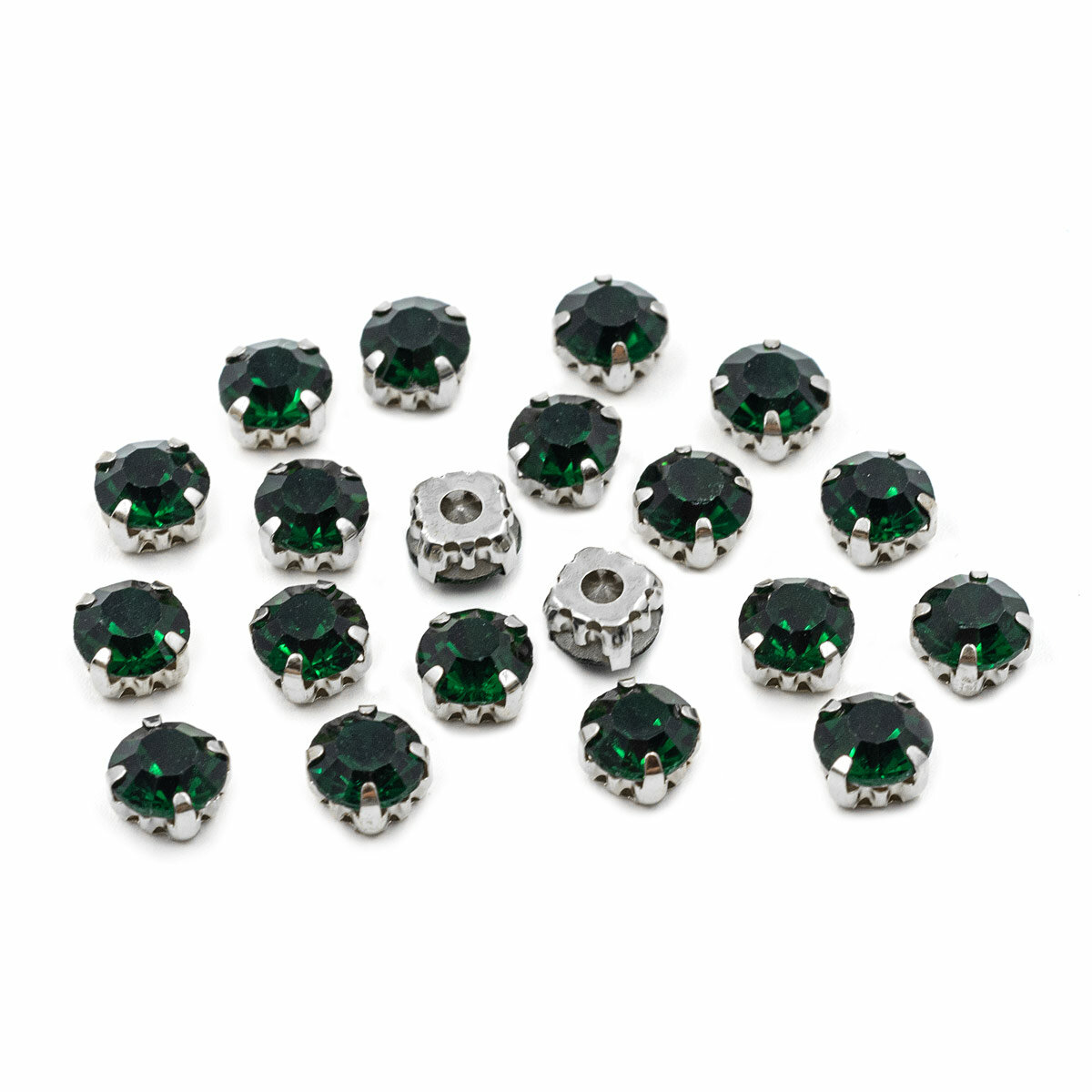 фото 4AR167/168 Хрустальные стразы в цапах/серебро, 8мм, 20шт/упак, Астра