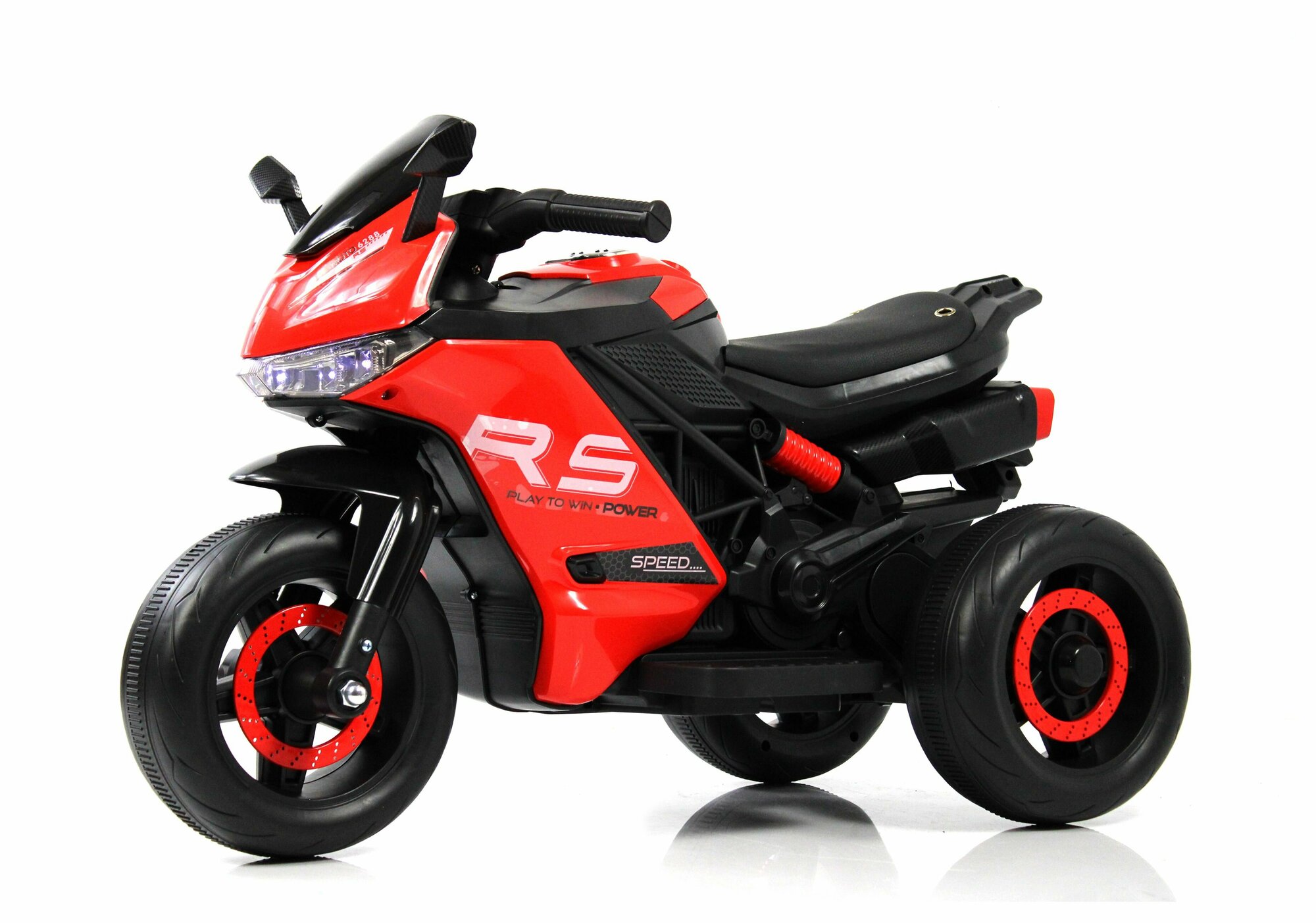 Rivertoys Детский электротрицикл K002PX красный