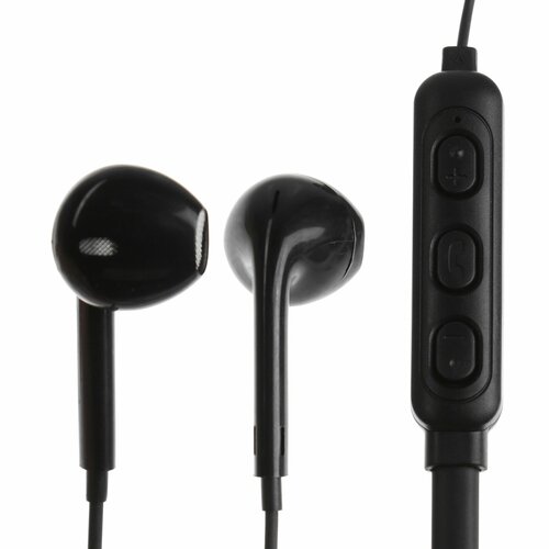 Наушники спортивные M6 беспроводные вкладыши ВТ 42 микрофон 200 мАч чёрные 555₽