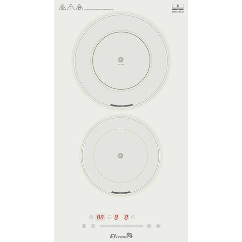 Варочная панель электрическая ELTRONIC 88-23 2 конфорки белая 1510000₽