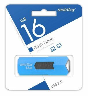 USB флеш (SMARTBUY (SB16GBST-B) 16GB STREAM BLUE)