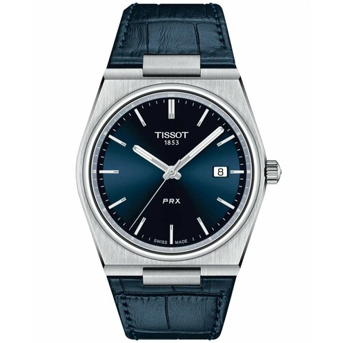 Наручные часы TISSOT PRX, синий наручные часы tissot t077 t classic prx t137 407 11 041 00