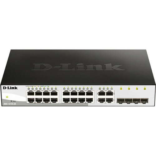 D-Link DGS-1210-20/FL2A Коммутатор DGS-1210-20/FL2A коммутатор poe d link dgs 1100 10mp c1a 8xutp 100 1000 poe 2xsfp gigabit 130w 19