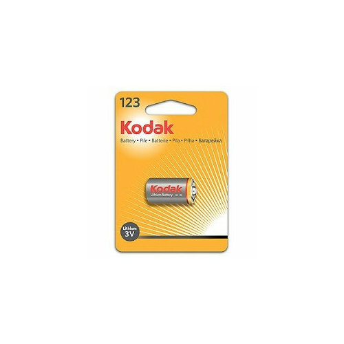 Kodak Батарейки CR123 A K123LA 6 12 9000 ULTRA 1 шт. в упаковке