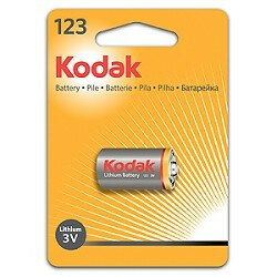 Kodak Батарейки CR123 A K123LA 6 12 9000 ULTRA 1 шт. в упаковке