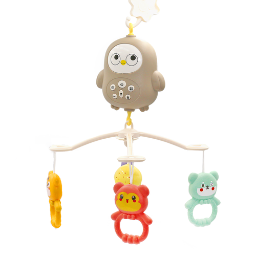 Музыкальный Мобиль с пультом Музыкальная карусель на кроватку Сова 1399₽