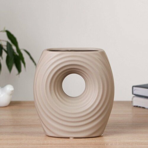 SUI Ваза керамика настольная Витней 175 см серый 2350₽