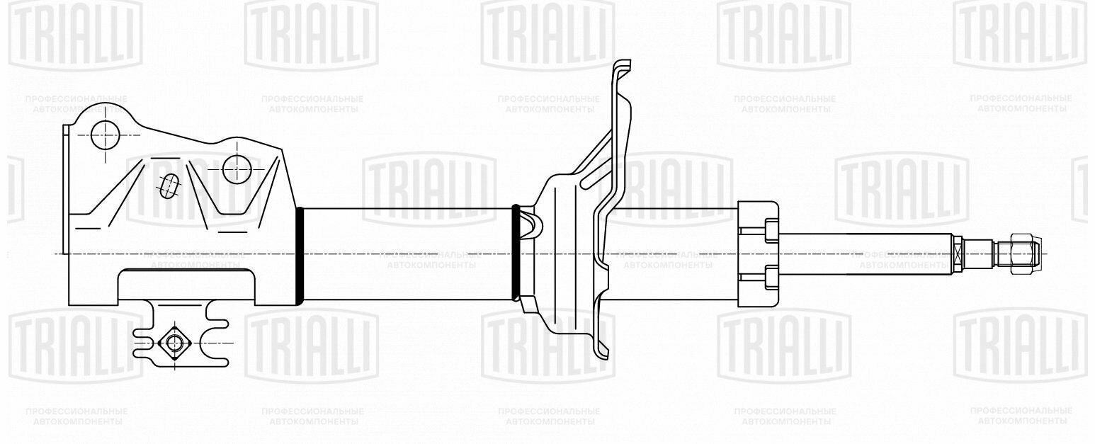 Амортизатор передний газовый Toyota Yaris (99-)/Geely MK (08-) (AG 19074)