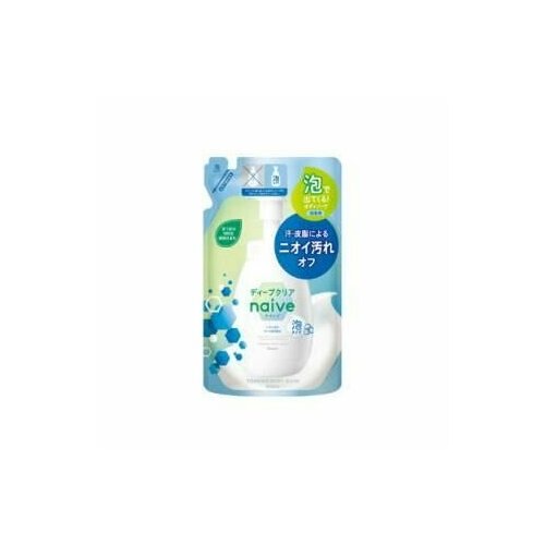 KRACIE Naive Foam Body Soap Deep Clear Жидкое мыло-пенка для тела 