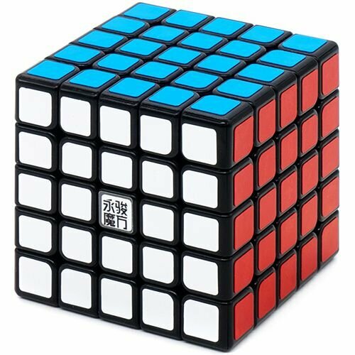 Скоростной Кубик Рубика Магнитный YJ 5x5 YuChuang V2 M / Головоломка для подарка / Черный пластик