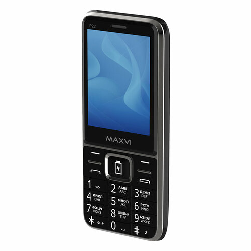 Телефон MAXVI P22, 2 SIM, black телефон maxvi b6 2 sim маренго
