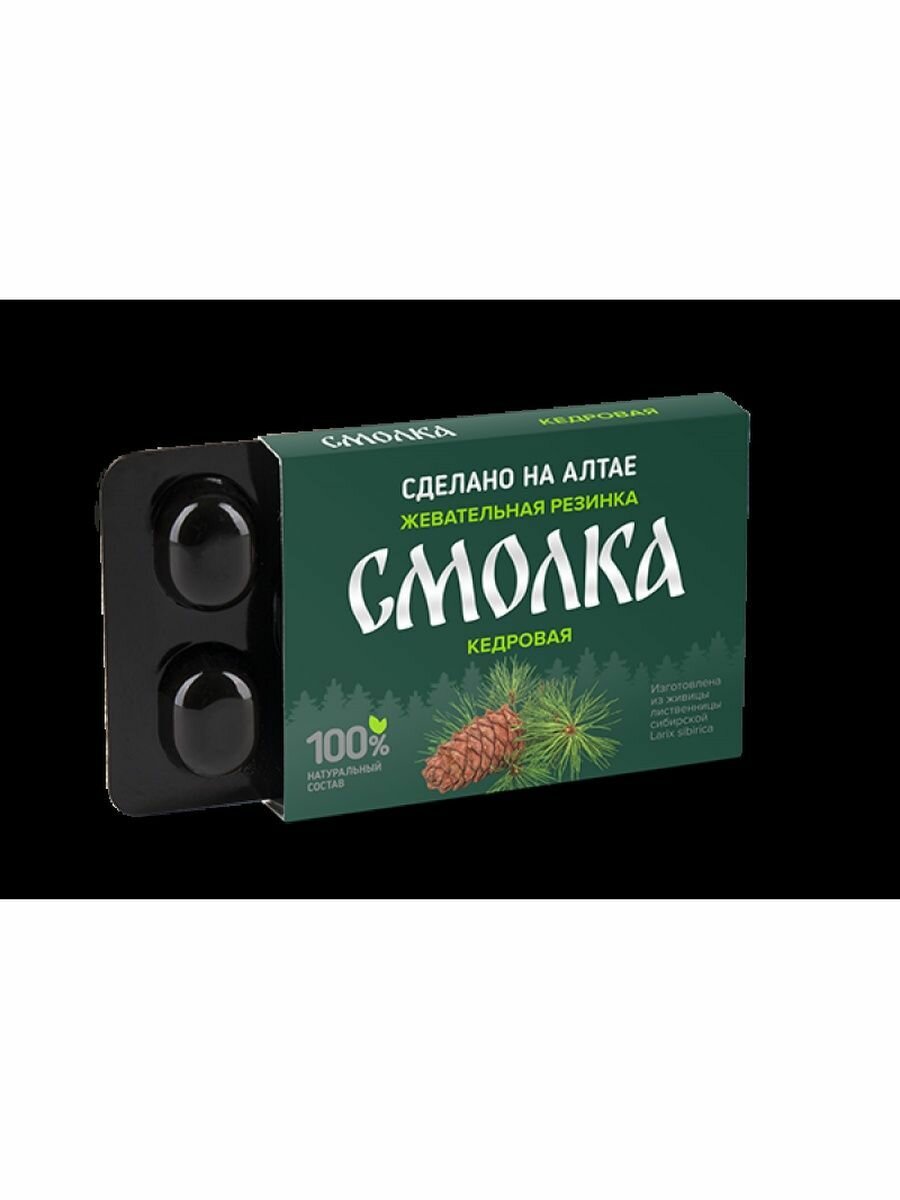 Жевательная резинка Смолка Кедровая, Алтайская чайная компания 5 шт.*0,8 гр