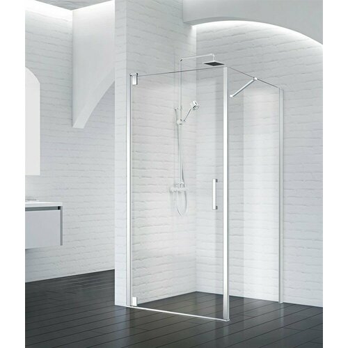 Душевой уголок BelBagno Marmi A1 80x80 см прозрачное стекло душевой уголок radaway idea black kdd 80x80