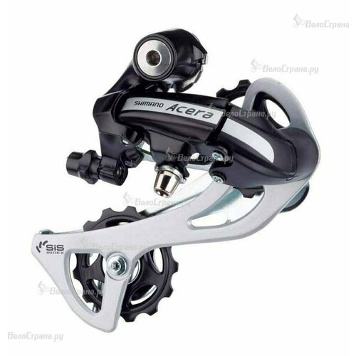 Переключатель задний Shimano Acera, M360, SGS, 7/8 ск, б/уп. Черный задний переключатель скоростей для велосипеда shimano acera rd m360 l sgs 7 8 скоростей болт черный